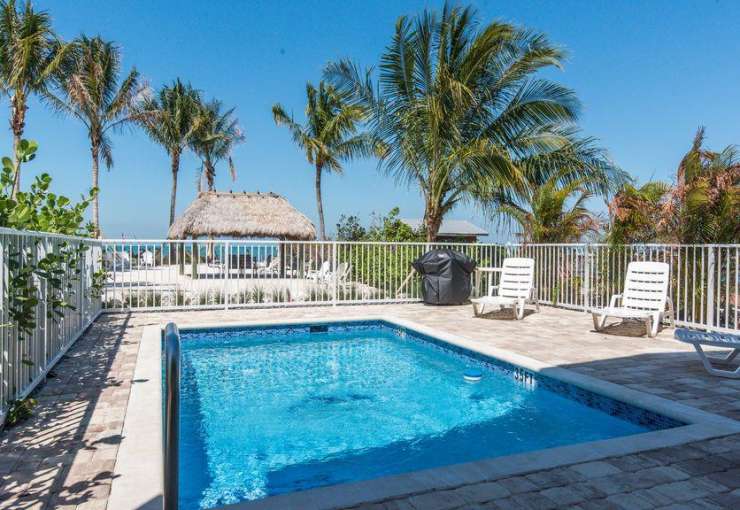 Private pool at vacation home in Marathon Florida