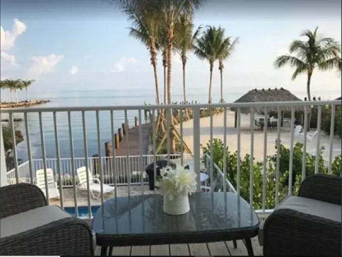 View of the Caribbean from a Florida rental