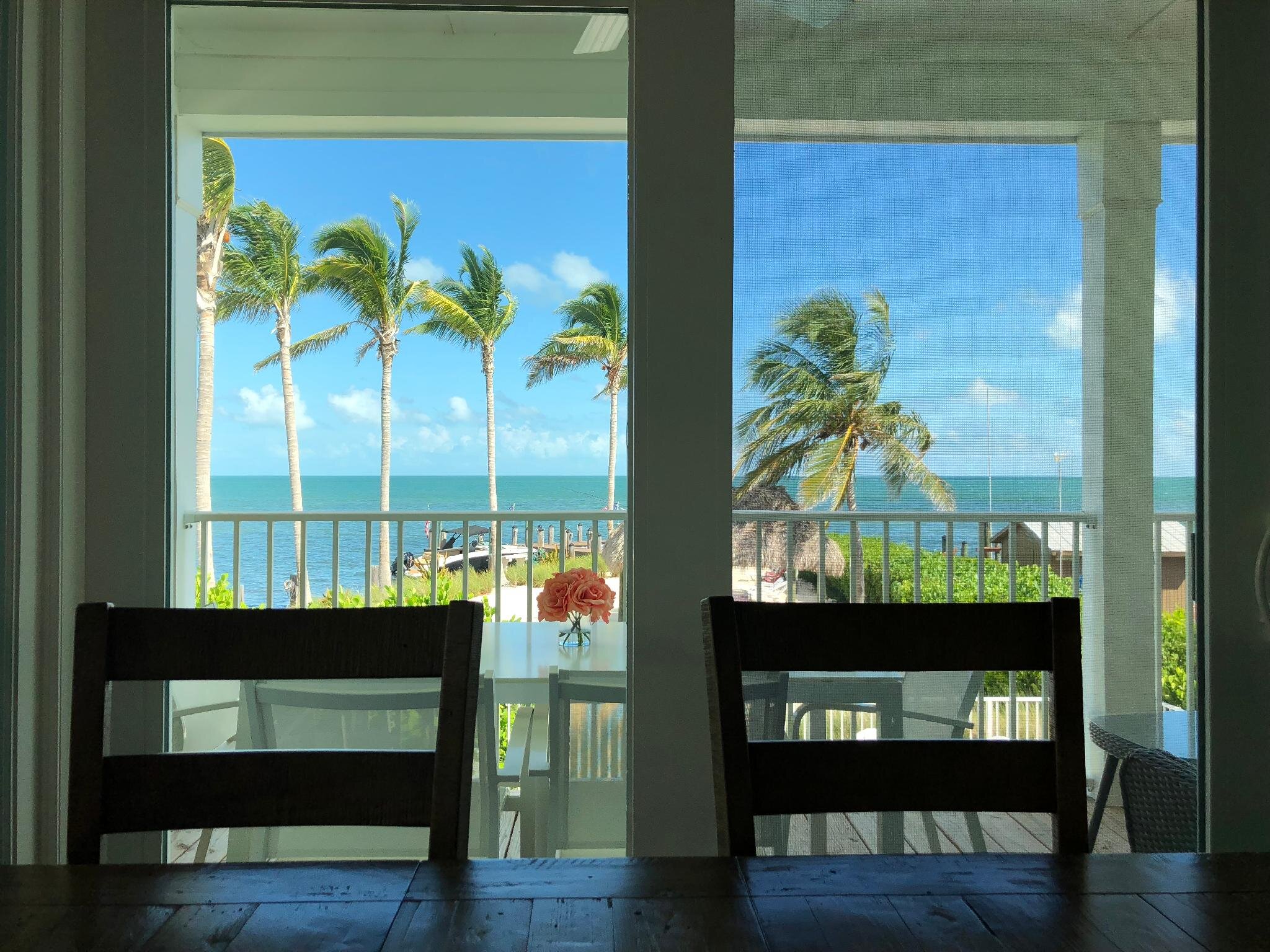 View from window of Keys Cove vacation home in Marathong FL